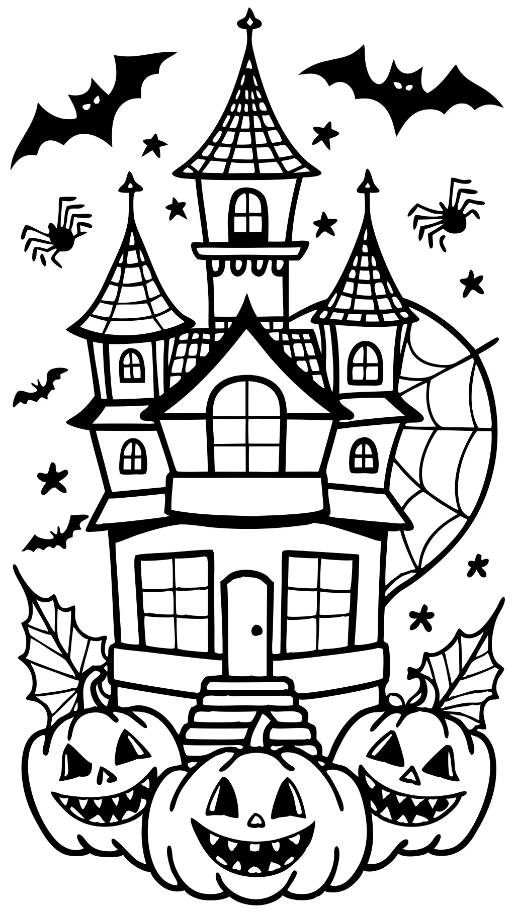 scary halloween coloring pages for adults